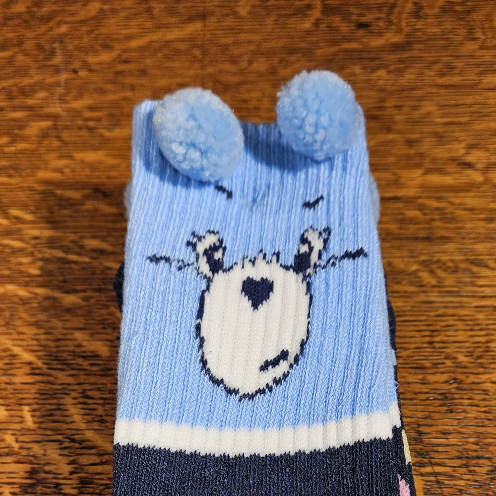 Care Bears Grumpy Pom Socks Set Of 2 NWT